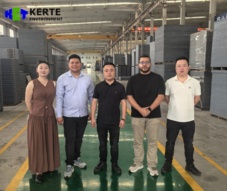 Welcome Colombian Customers to Visit KERTE Filter Press Factory